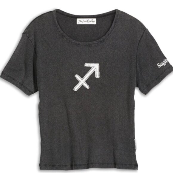 FP X The Laundry Room Sagittarius Stitch Baby Tee - XS - Picture 1 of 6